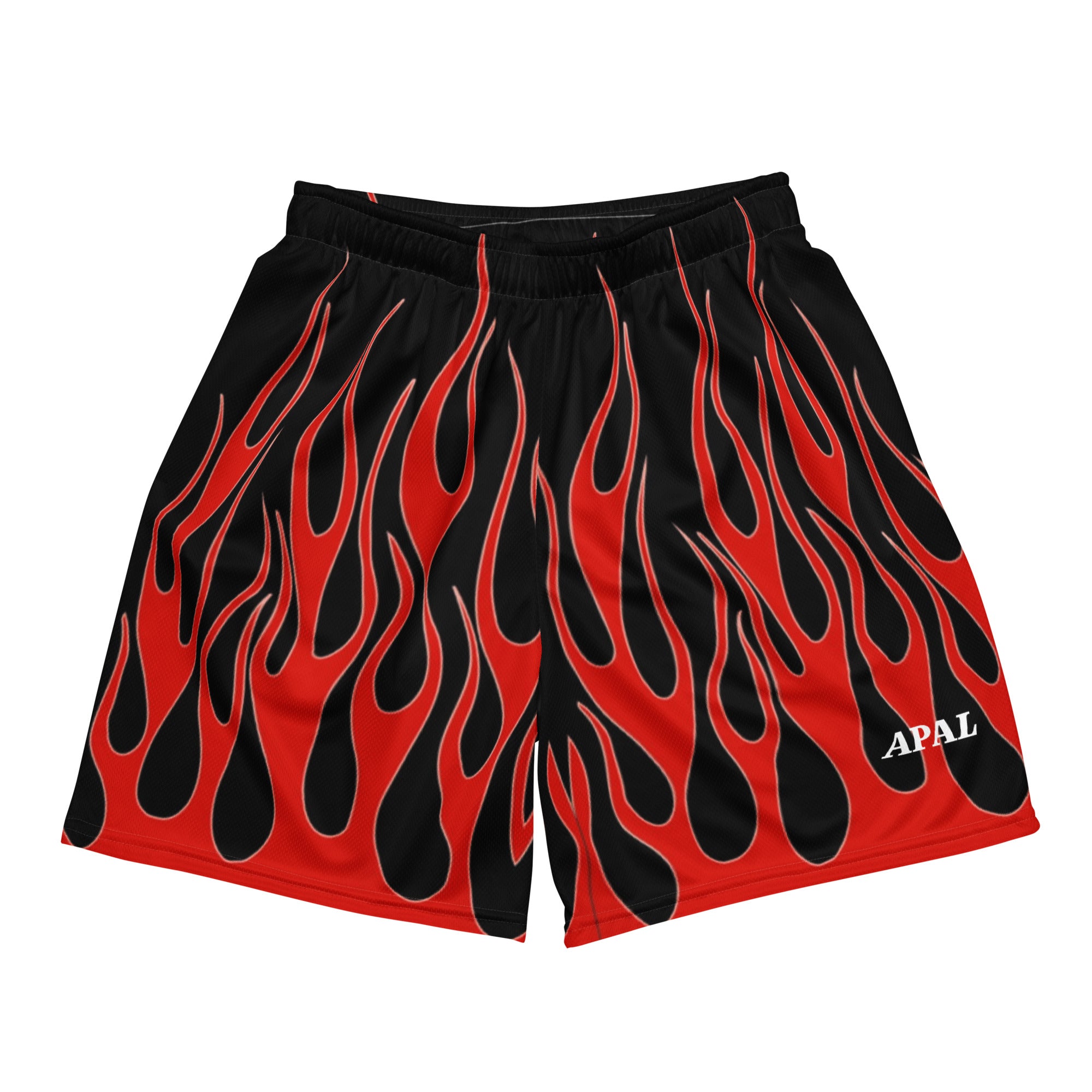 Torch Flame Mesh Shorts