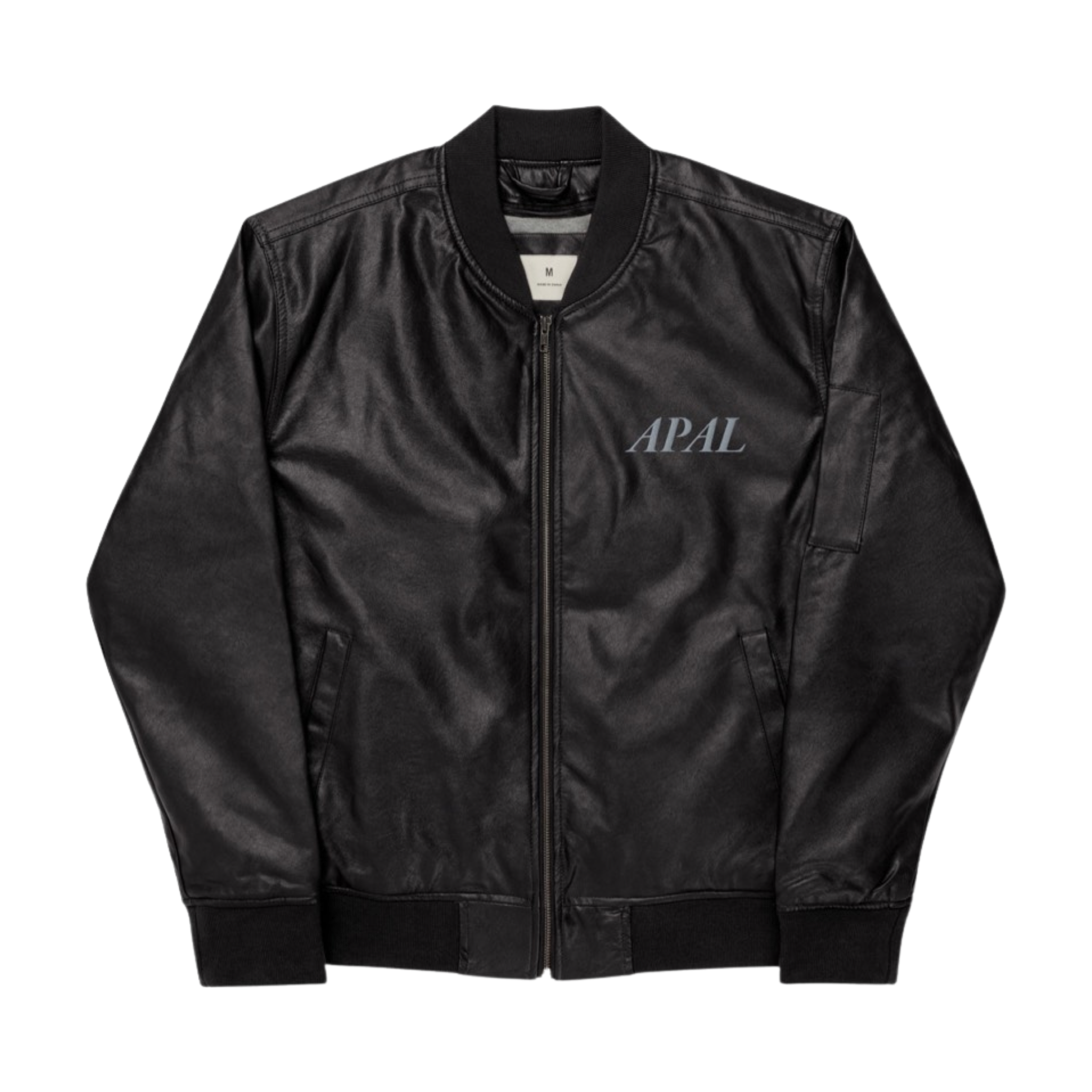 LEATHER BOMBER JACKET